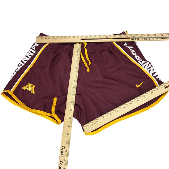 Nike Dri Fit Athletic Shorts Lined Women Large Minnesota Golden Gophers Maroon - Picture 3 of 12